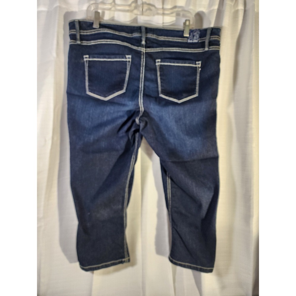 Fade to Blue Vintage Style Capri Jeans, 18W Women's‎ Curvy, Pockets, Stretch - Picture 4 of 4